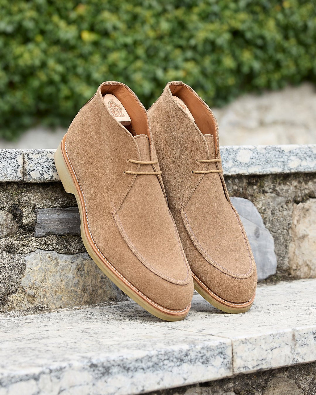 Brown Leather Marbe Smart Chukka Boots for Men,