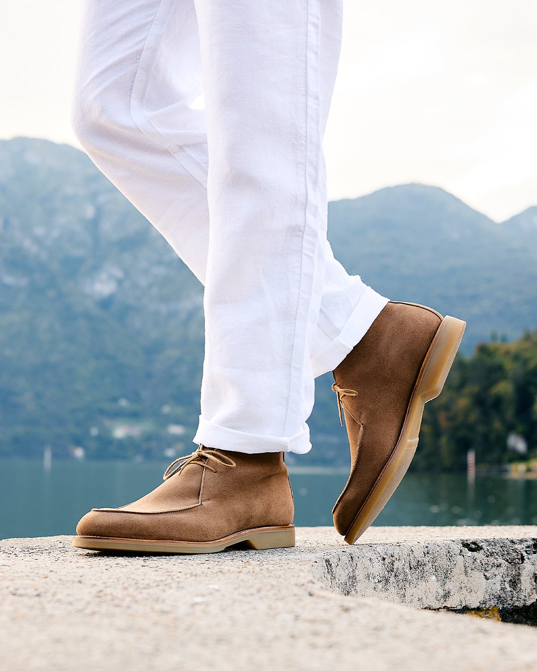 Desert Suede Marbe Smart Chukka Boots for Men,