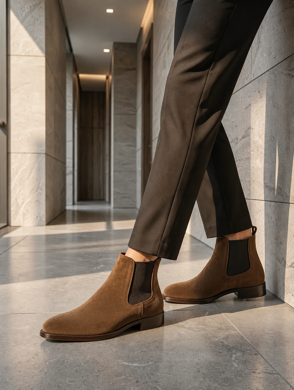 Men's Brown Leather Chelsea Boots - Premium Chelsea Boots for Men