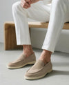 Luxury Beige Suede Loafers