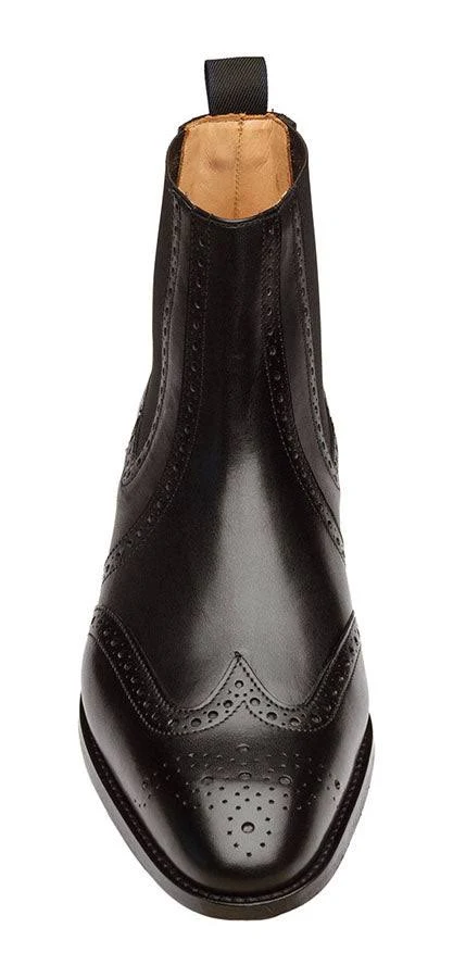 Men's Midnight Espresso Chelsea Boots – Premium Leather Slip-On Dress Boots